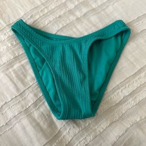 Ribbed bikini bottoms green